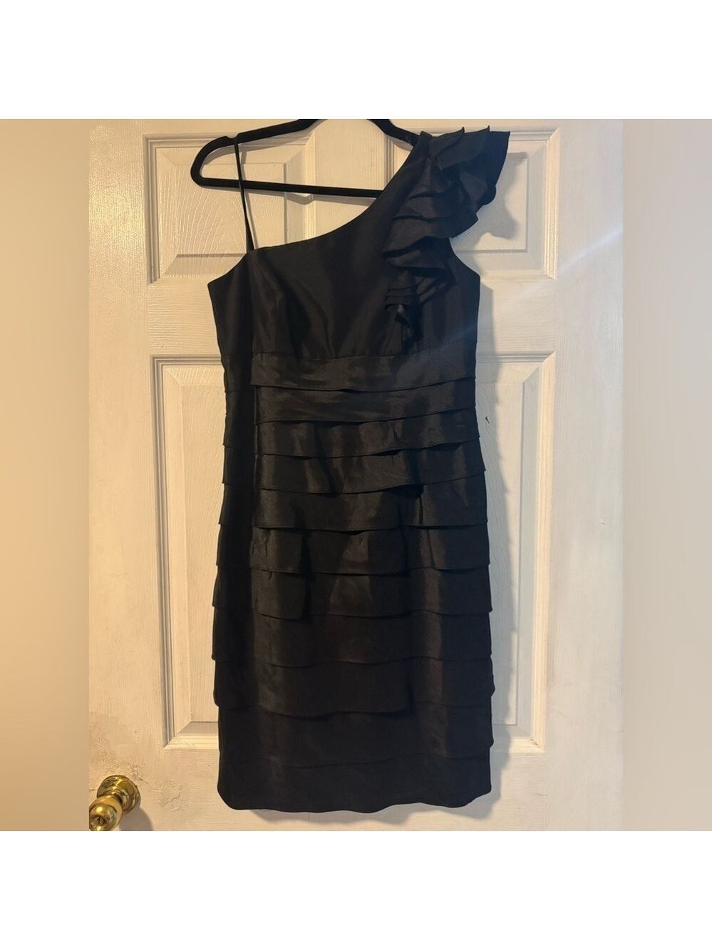Elegant Black One-Shoulder Dress